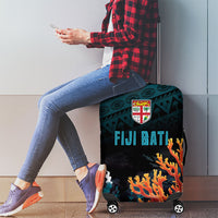Fiji Bati Rugby Viti Masi Luggage Cover Coral Motifs LT7 - Polynesian Pride