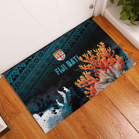 Fiji Bati Rugby Viti Masi Rubber Doormat Coral Motifs LT7 - Polynesian Pride