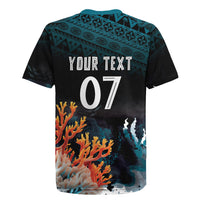 Fiji Bati Rugby Custom Viti Masi Rugby Jersey Coral Motifs LT7 - Polynesian Pride