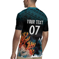 Fiji Bati Rugby Custom Viti Masi Rugby Jersey Coral Motifs LT7 - Polynesian Pride