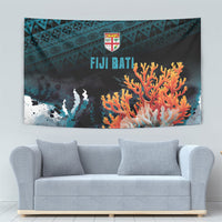 Fiji Bati Rugby Viti Masi Tapestry Coral Motifs LT7 - Polynesian Pride