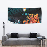 Fiji Bati Rugby Viti Masi Tapestry Coral Motifs LT7 - Polynesian Pride