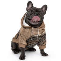 Tonga Ngatu Pet Hoodie Tokelau Classic Motifs LT7 - Polynesian Pride