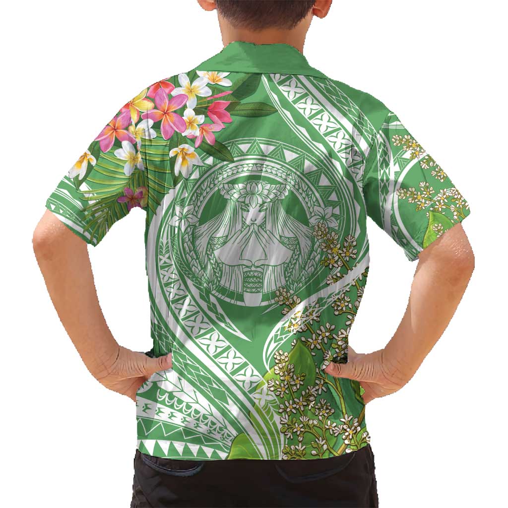 Aloha Molokai Island Family Matching Off Shoulder Maxi Dress and Hawaiian Shirt Hawaii Pua Kukui LT7 - Polynesian Pride