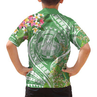 Aloha Molokai Island Family Matching Off Shoulder Maxi Dress and Hawaiian Shirt Hawaii Pua Kukui LT7 - Polynesian Pride
