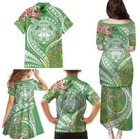 Aloha Molokai Island Family Matching Puletasi and Hawaiian Shirt Hawaii Pua Kukui LT7 - Polynesian Pride