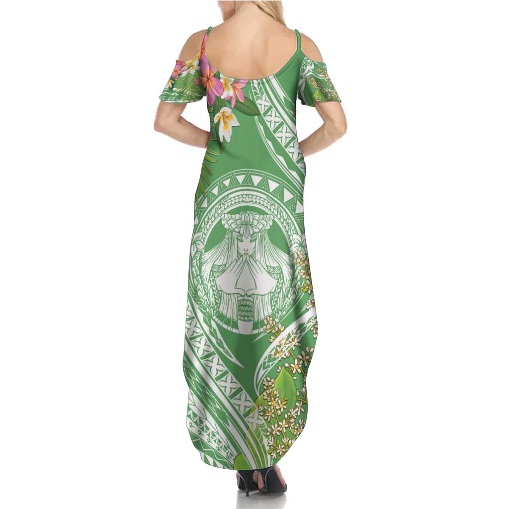 Aloha Molokai Island Family Matching Summer Maxi Dress and Hawaiian Shirt Hawaii Pua Kukui LT7 - Polynesian Pride