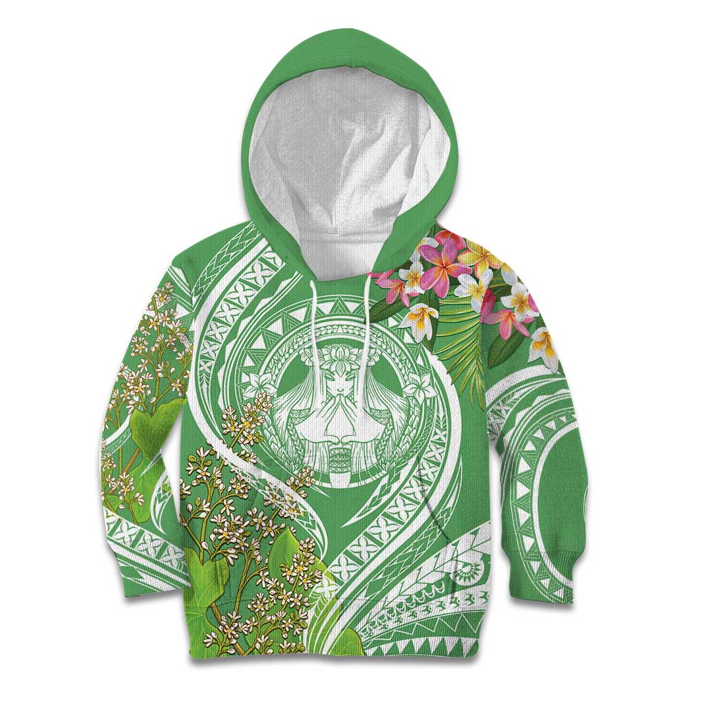 Aloha Molokai Island Kid Hoodie Hawaii Pua Kukui LT7 Hoodie Green - Polynesian Pride