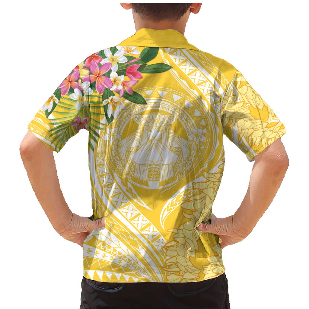 Aloha Hawaii Oahu Family Matching Mermaid Dress and Hawaiian Shirt Wahine with Ilima Lei LT7 - Polynesian Pride
