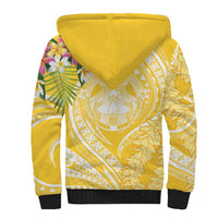 Aloha Hawaii Oahu Sherpa Hoodie Wahine with Ilima Lei LT7 - Polynesian Pride