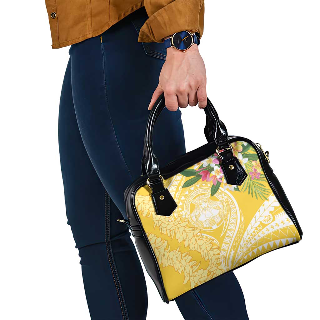 Aloha Hawaii Oahu Shoulder Handbag Wahine with Ilima Lei