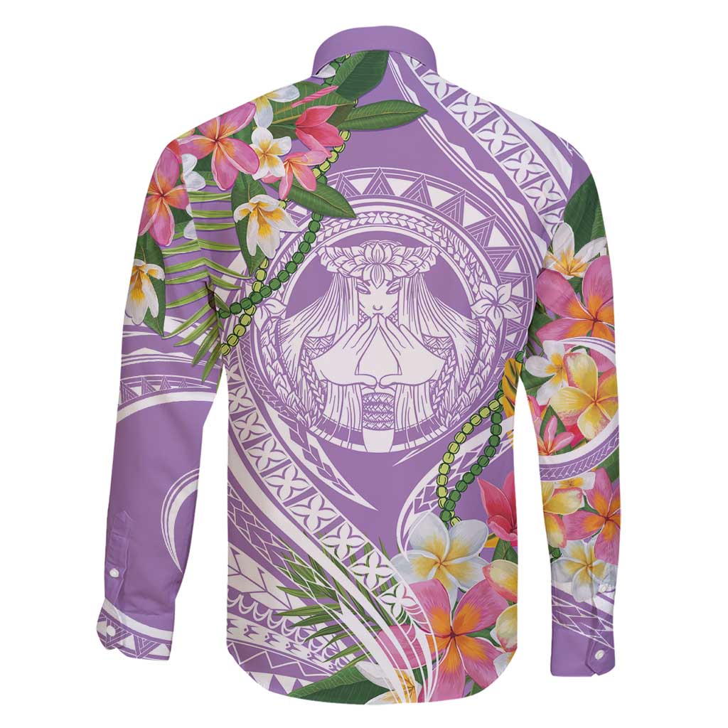 Aloha Hawaii Kauai Family Matching Short Sleeve Bodycon Dress and Hawaiian Shirt Frangipani Mix Mokihana Lei LT7 - Polynesian Pride