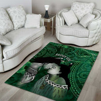 New Zealand Aroha Koe Mama Area Rug Maori Hongi - Pounamu LT7 - Polynesian Pride