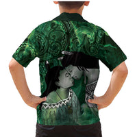 New Zealand Aroha Koe Mama Family Matching Mermaid Dress and Hawaiian Shirt Maori Hongi - Pounamu LT7 - Polynesian Pride