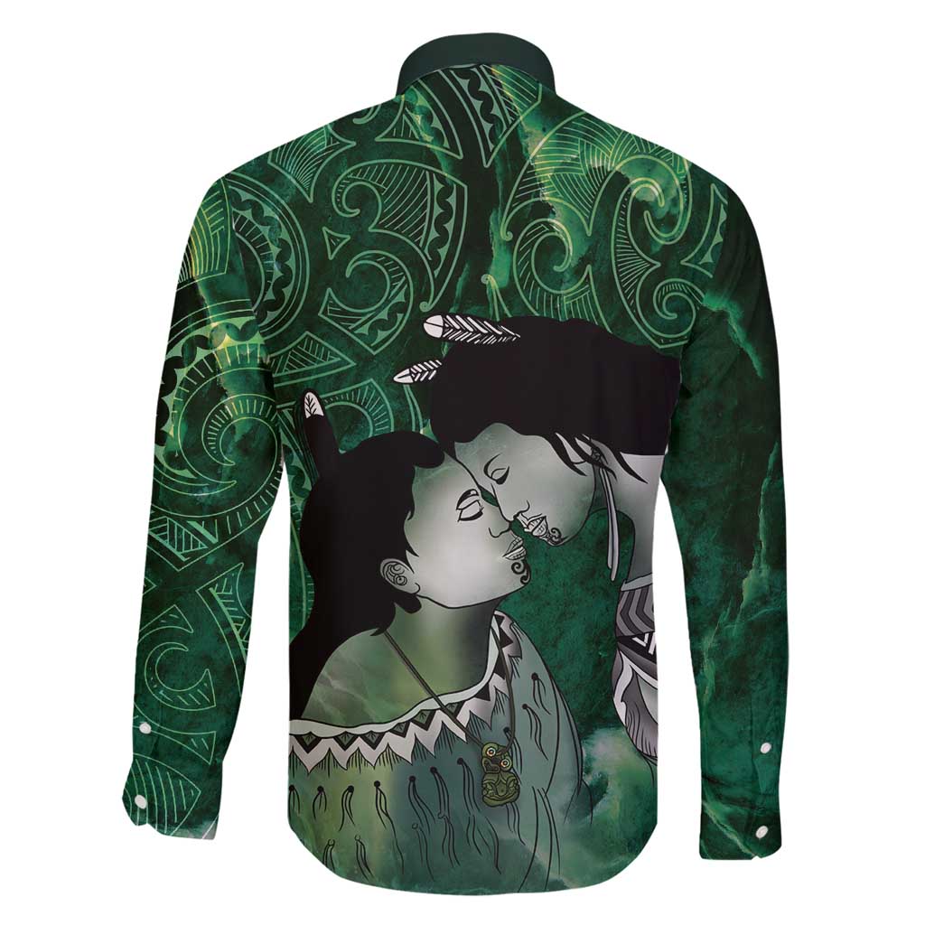 New Zealand Aroha Koe Mama Family Matching Off Shoulder Short Dress and Hawaiian Shirt Maori Hongi - Pounamu LT7 - Polynesian Pride