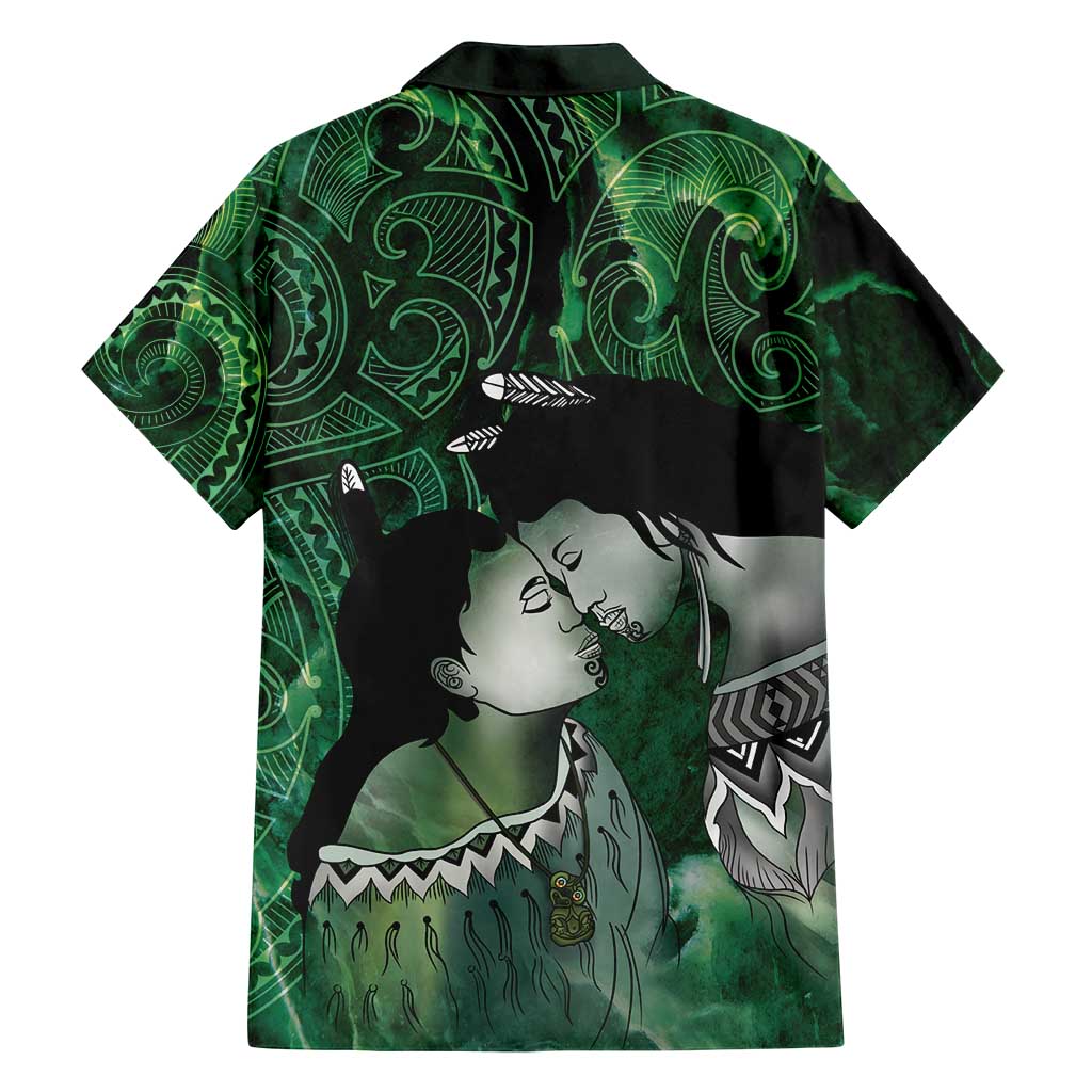 New Zealand Aroha Koe Mama Family Matching Puletasi and Hawaiian Shirt Maori Hongi - Pounamu LT7 - Polynesian Pride