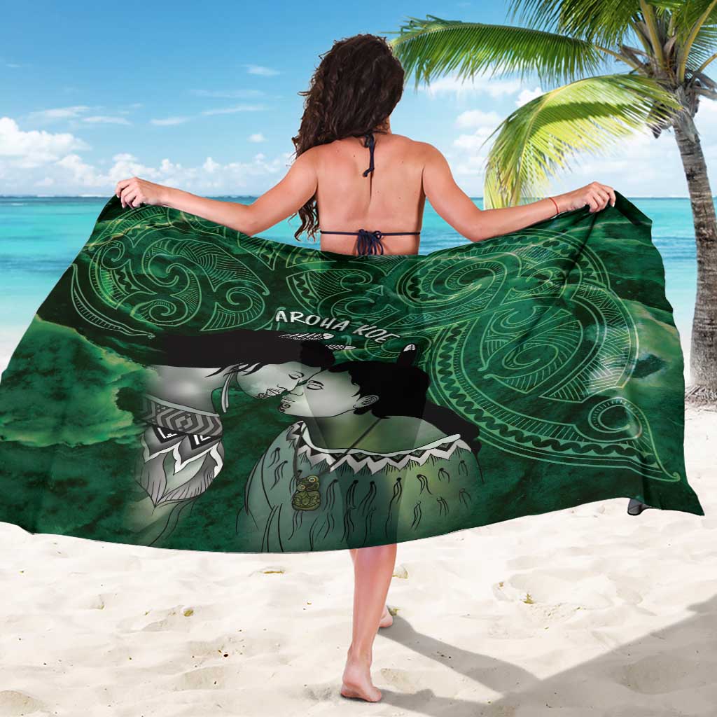New Zealand Aroha Koe Mama Sarong Maori Hongi - Pounamu