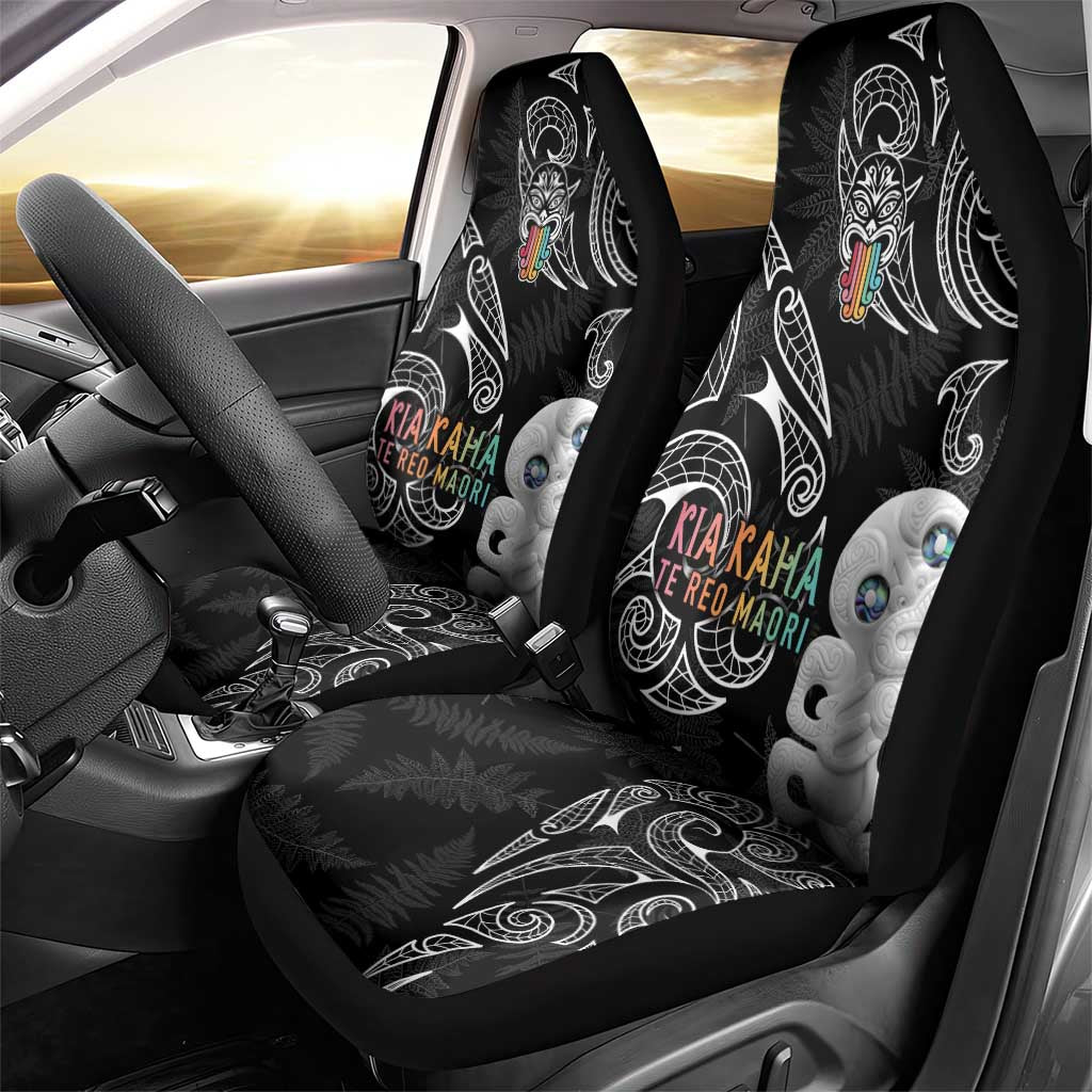 Kia Hara Te reo Maori Car Seat Cover Manaia Moko Pattern LT7 - Polynesian Pride