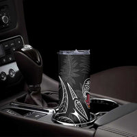 Kia Hara Te reo Maori Skinny Tumbler Manaia Moko Pattern LT7 - Polynesian Pride