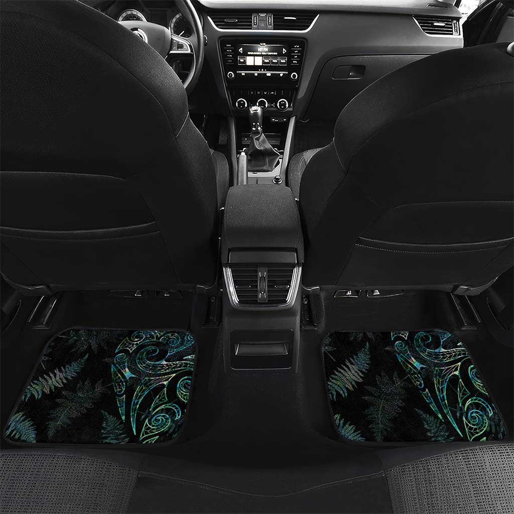 Kia Hara Te reo Maori Car Mats Manaia Moko Mix Paua Shell