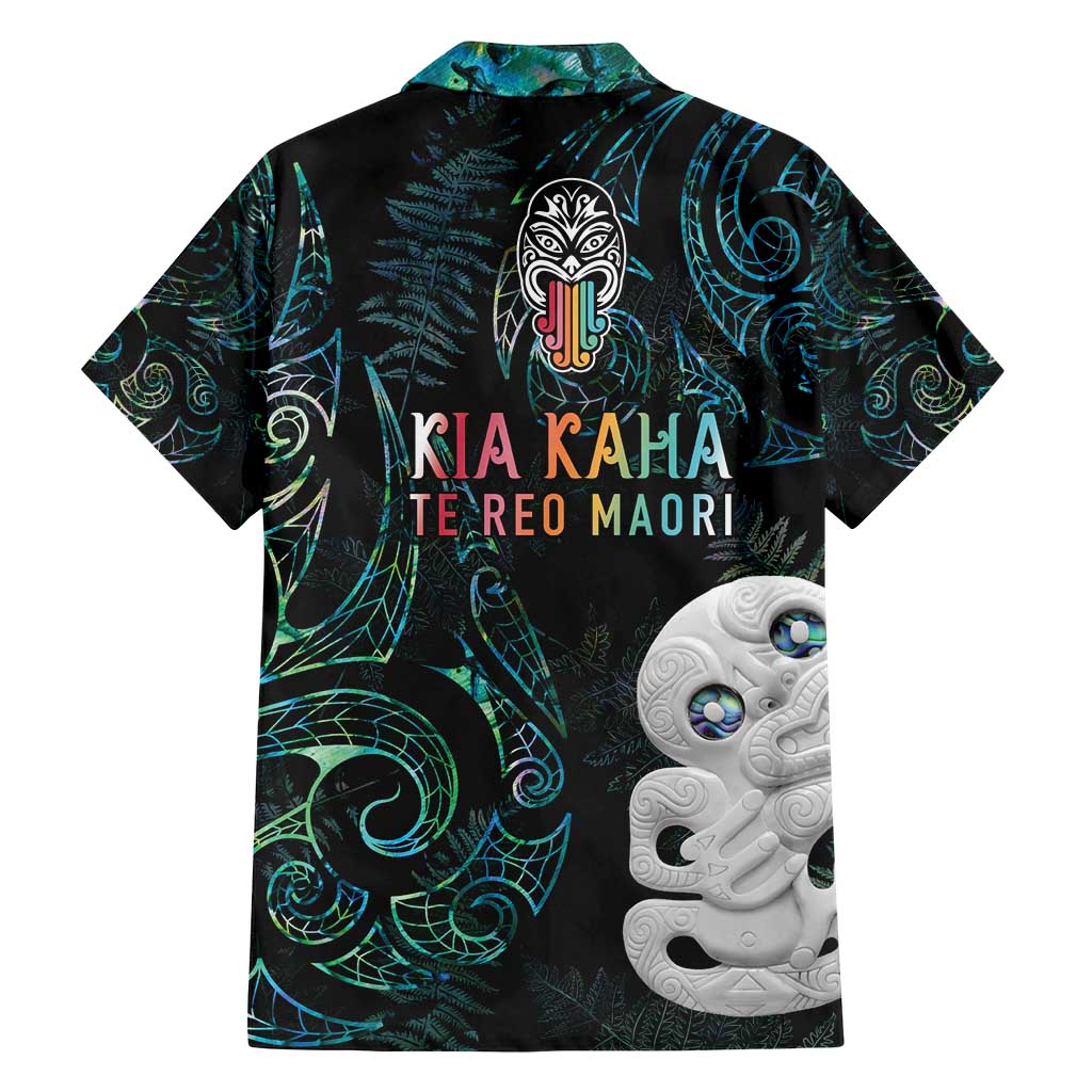 Kia Hara Te reo Maori Family Matching Summer Maxi Dress and Hawaiian Shirt Manaia Moko Mix Paua Shell LT7 - Polynesian Pride