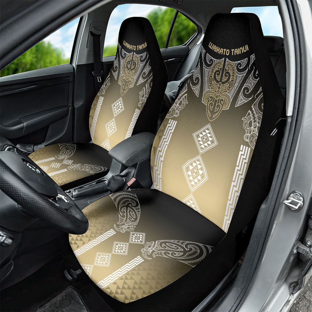 Aotearoa Maori Iwi Heritage Car Seat Cover Waikato Tainui Parauri LT7 - Polynesian Pride