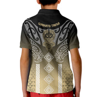 Aotearoa Maori Iwi Heritage Kid Polo Shirt Waikato Tainui Parauri LT7 - Polynesian Pride