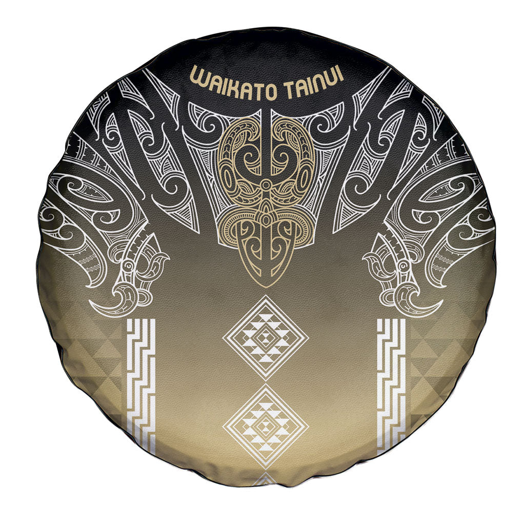 Aotearoa Maori Iwi Heritage Spare Tire Cover Waikato Tainui Parauri LT7 - Polynesian Pride