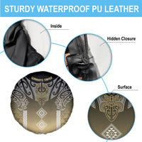Aotearoa Maori Iwi Heritage Spare Tire Cover Waikato Tainui Parauri LT7 - Polynesian Pride