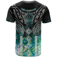 Aotearoa Maori Iwi Heritage T Shirt Ngati Kahungunu Paua Shell Turquoise LT7 - Polynesian Pride