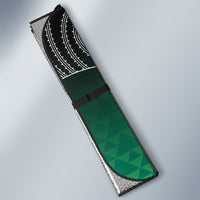 Aotearoa Maori Iwi Heritage Auto Sun Shade Ngai Tahu Pounamu Green LT7 - Polynesian Pride