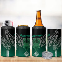 Aotearoa Maori Iwi Heritage 4 in 1 Can Cooler Tumbler Ngai Tahu Pounamu Green LT7 - Polynesian Pride