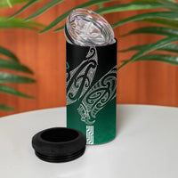 Aotearoa Maori Iwi Heritage 4 in 1 Can Cooler Tumbler Ngai Tahu Pounamu Green LT7 - Polynesian Pride