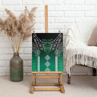 Aotearoa Maori Iwi Heritage Canvas Wall Art Ngai Tahu Pounamu Green LT7 - Polynesian Pride