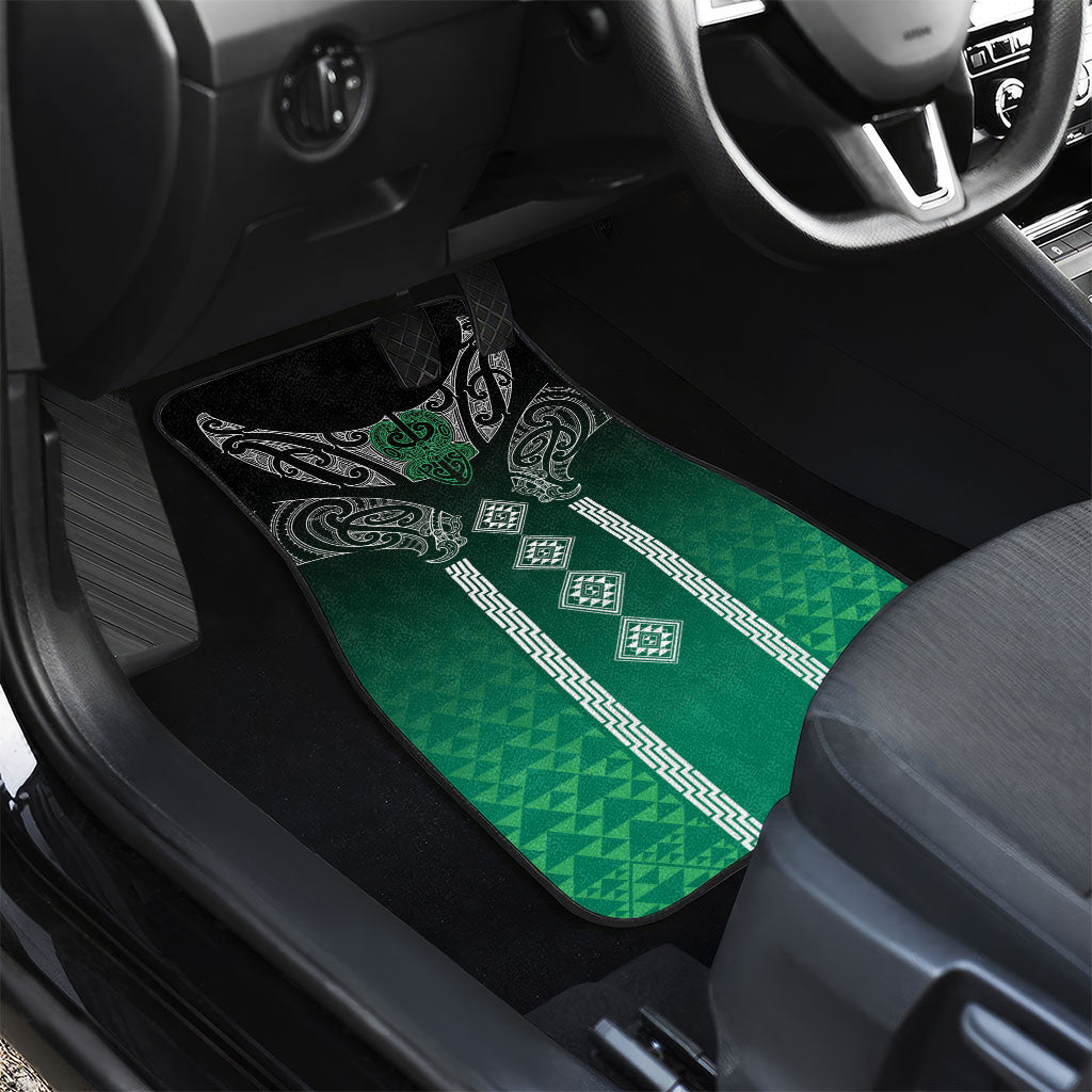 Aotearoa Maori Iwi Heritage Car Mats Ngai Tahu Pounamu Green LT7 - Polynesian Pride