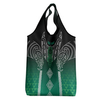 Aotearoa Maori Iwi Heritage Grocery Bag Ngai Tahu Pounamu Green LT7 - Polynesian Pride