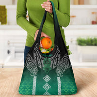 Aotearoa Maori Iwi Heritage Grocery Bag Ngai Tahu Pounamu Green LT7 - Polynesian Pride