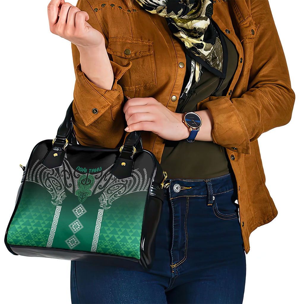 Aotearoa Maori Iwi Heritage Shoulder Handbag Ngai Tahu Pounamu Green LT7 - Polynesian Pride