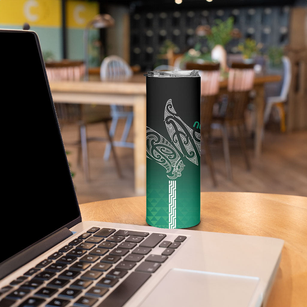 Aotearoa Maori Iwi Heritage Skinny Tumbler Ngai Tahu Pounamu Green LT7 - Polynesian Pride