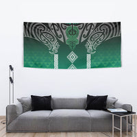 Aotearoa Maori Iwi Heritage Tapestry Ngai Tahu Pounamu Green LT7 - Polynesian Pride