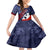 Pearl Harbor Remembrance Day Kid Short Sleeve Dress Poppy Mix Style LT7 KID Navy Blue - Polynesian Pride