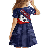 Pearl Harbor Remembrance Day Kid Short Sleeve Dress Poppy Mix Style LT7 - Polynesian Pride