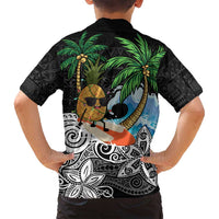 Tropical Christmas Polynesian Family Matching Tank Maxi Dress and Hawaiian Shirt Funny Surfing Pineapple LT7 - Polynesian Pride