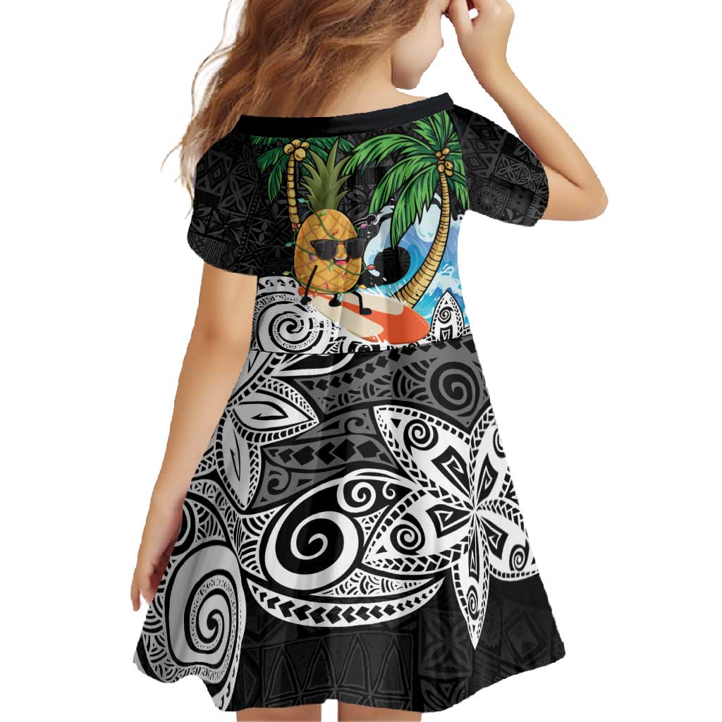 Tropical Christmas Polynesian Family Matching Tank Maxi Dress and Hawaiian Shirt Funny Surfing Pineapple LT7 - Polynesian Pride