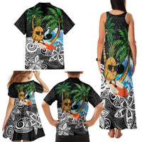 Tropical Christmas Polynesian Family Matching Tank Maxi Dress and Hawaiian Shirt Funny Surfing Pineapple LT7 - Polynesian Pride