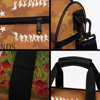 Cook Islands ANZAC Day Personalised Duffle Bag with Poppy Field LT9 - Polynesian Pride