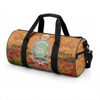 Niue ANZAC Day Personalised Duffle Bag with Poppy Field LT9 - Polynesian Pride