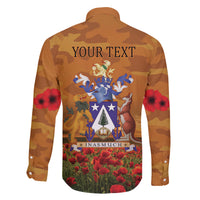 Norfolk Island ANZAC Day Personalised Family Matching Tank Maxi Dress and Hawaiian Shirt with Poppy Field LT9 - Polynesian Pride