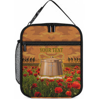 Tokelau ANZAC Day Personalised Lunch Bag with Poppy Field LT9 10.2 × 8.3 × 4.3 inch Art - Polynesian Pride