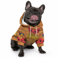 Tokelau ANZAC Day Personalised Pet Hoodie with Poppy Field LT9 - Polynesian Pride
